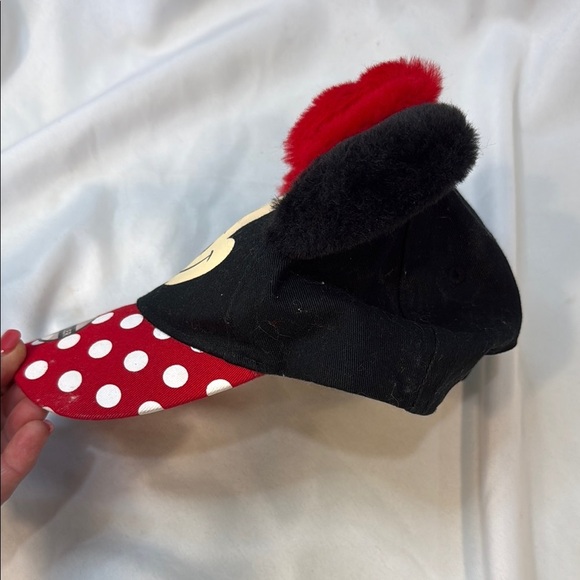 Disney Minnie Mouse Toddler Cap - Red&Black, Fuzzy Ears, adjustable back - Picture 8 of 9